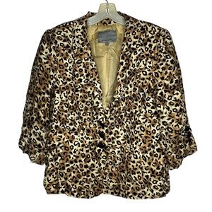 Classiques Entier Animal Print Suit Jacket